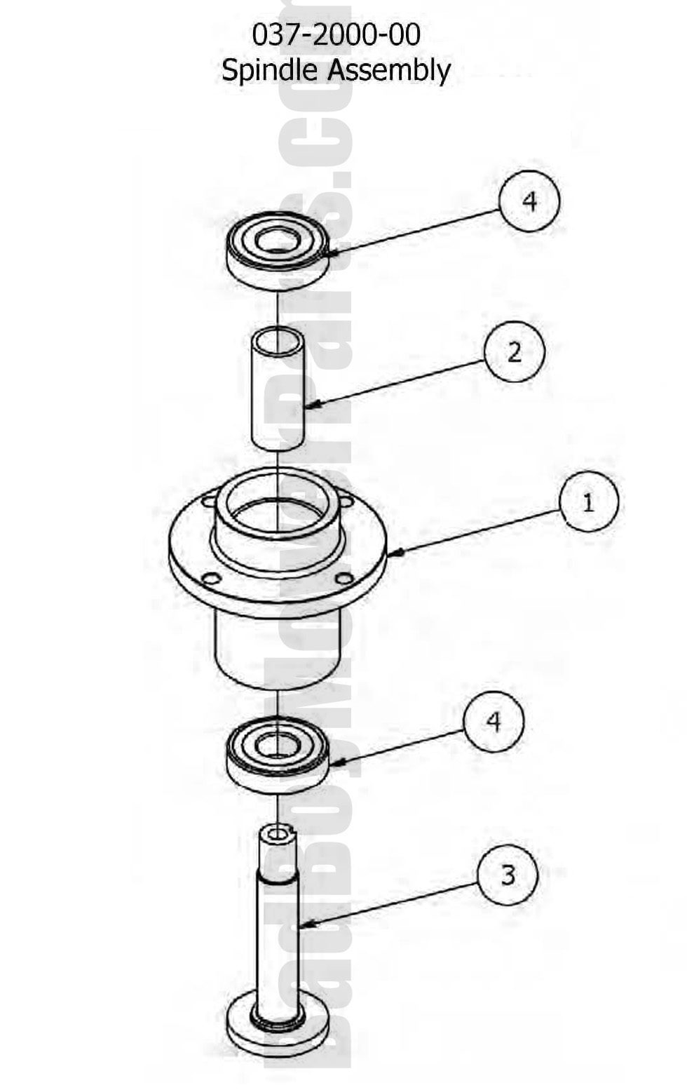 2016 MZSpindle Assembly DiagramBad Boy Mower Parts